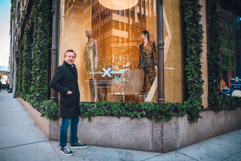 Celebrity Cruises Debuts Themed Window Displays At Saks Fifth Avenue For The Holiday Season (November 2021)