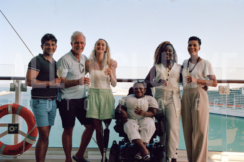 A group of models, athletes, artists, and activists, all change-makers in their own right from underrepresented groups, share a drink and laugh together as they participate in a bold initiative by Celebrity Cruises to change the face of travel marketing. The campaign - ‘The All-Inclusive Photo Project’ (AIPP) - aims to start a movement, by creating the world’s first free open-source travel library and calling on travel companies to help address the lack of diversity in travel marketing imagery.