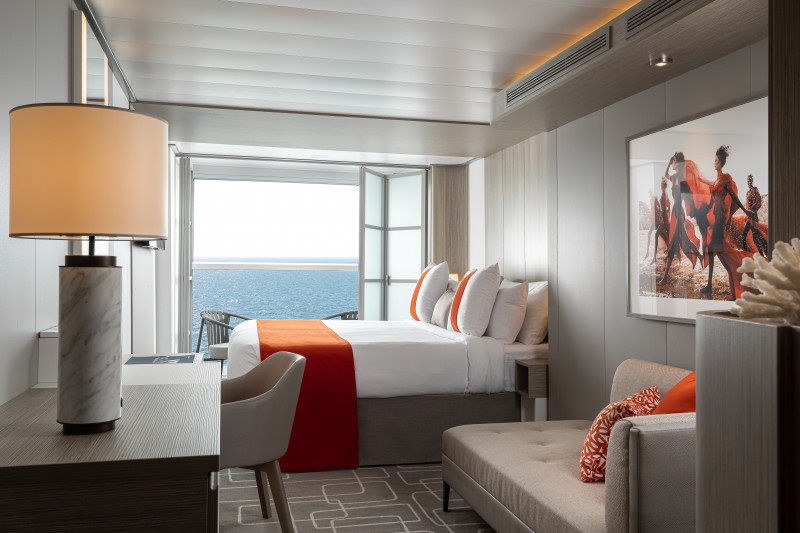 The groundbreaking Infinite Veranda staterooms introduced on Celebrity Edge have been upgraded on Celebrity Beyond and now feature new color schemes and decor carefully selected by world class designer Kelly Hoppen CBE. These transformational staterooms blur the boundaries between indoor and outdoor living, opening up the room to the reinvigorating ocean air with the touch of a button. Celebrity Cruises' breathtaking new-luxury ship, Celebrity Beyond, the third in the industry-transforming Edge Series®, will set sail on its maiden voyage out of Southampton, England on April 27, kicking off its European Season.